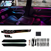 Kit d'éclairage d'ambiance intérieur de voiture RGB 12V, bande lumineuse à 64 couleurs, contrôle par application pour Mercedes Benz Classe E W212 2010-2015