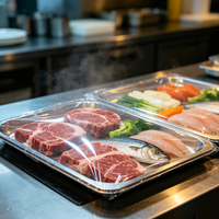 Rouleau de film alimentaire résistant à la chaleur et non toxique pour la restauration professionnelle