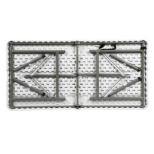6 ft nhựa gấp chỗ ngồi 6 chân Acrylic ăn uống và dã ngoại hàng đầu bề mặt rắn dài vuông có thể gập lại bảng - Product Image 2