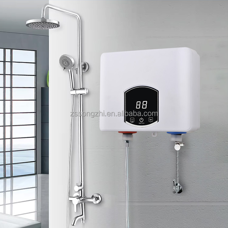 Smart Calentador De Agua Electrico 220v De Casa Vertical Electric Water Heater Tankless Instant Water Heater Electric