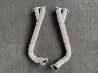 Pour Porsche 718 GT4 / GTS / Spyder sur les tuyaux de liaison d'essieu 2020 + tuyau de descente de bouclier thermique