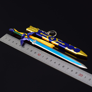 The Legend of <span class=keywords><strong>Zelda</strong></span>: Tears of the Kingdom - Modèle d'<span class=keywords><strong>arme</strong></span> Master Sword Final Trial Version avec fourreau 22CM - Product Image 4