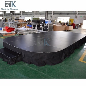 Escenario Portátil Resistente de Aluminio Plegable para Eventos al Aire Libre, Plataforma para Conciertos - Product Image 4
