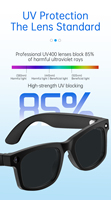 Gafas Inteligentes con IA, Grabación de Video de Alta Definición, Antivibración, Reducción de Ruido en Llamadas, Reconocimiento de Todo