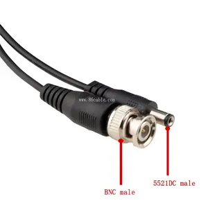 Swallowtech 20Meter 2In Satu Kamera Cctv Digunakan Membuat Siam Kabel Video Power Bnc Dc Kamera Keamanan Cctv Kabel Ekstensi