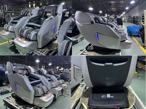 Ganzkörper-Massagesessel mit Zero-Gravity-Funktion, SL-Track, Luftkompression, Fußroller, Rückenwärme, Shiatsu-Knetmassage für Wellness zu Hause - Product Image 2