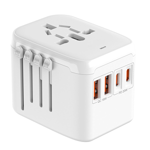All in One Universal <strong>Travel</strong> Plug <strong>Adapter</strong> With Dual USB a and C Ports Worldwide Compatible With <strong>USA</strong> EU UK AUS Socket - Product Image 3