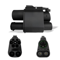 Adaptateur de charge EV 2-en-1 CCS2 vers CCS1 1000V 250A DC rapide et convertisseur de chargeur AC Type 2 pour véhicules électriques américains