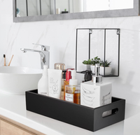 Panier à papier toilette en bois avec poignée, design moderne et élégant, pour salle de bain (vente en gros)