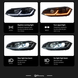 Luces de Coche para Polo, Faro LED con Lente de Proyector <span class=keywords><strong>2017</strong></span>-2021, Vento <span class=keywords><strong>Virtus</strong></span>, Señal, Luz Alta, Ojo de Ángel, Accesorios de Proyector - Product Image 3