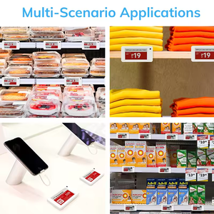 Étiquette de rayon électronique MinewTag 2,66 pouces, encre électronique 3 couleurs, plastique ABS, étiquettes de prix numériques pour supermarchés, certifiées CE FCC ROHS - Product Image 2