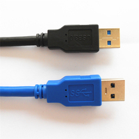 Câble USB 3.0 60/80/100/150cm, câbles USB vers USB, type A mâle vers mâle, câble d'extension USB3.0