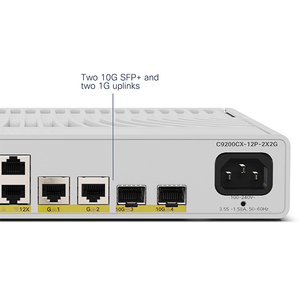 สวิตช์จัดการ Cisco Catalyst 9200CX-12P-2X2G-E แบบ 12 พอร์ต PoE+ 2x10G SFP+ 2x1G Network Essentials ไร้พัดลม ขนาดกะทัดรัด ระดับ Layer 3 ใหม่ - Product Image 4