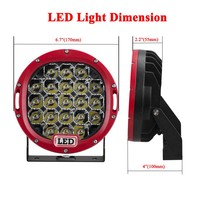 Lampe de travail LED tout-terrain de 7 pouces, 105W, 6000K, 4x4, 4WD, ATV, UTV, SUV, projecteur rond, lampe de travail pour véhicule, 4x4, camion tout-terrain