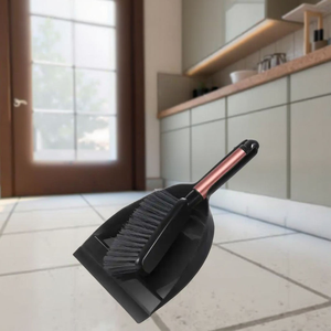 Masthome-Ensemble <span class=keywords><strong>balai</strong></span> <span class=keywords><strong>et</strong></span> pelle de nettoyage à manche court en acier inoxydable <span class=keywords><strong>rose</strong></span> doré, brosse de table - Product Image 3