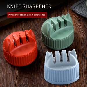 Afilador de cuchillos de bolsillo pequeño <span class=keywords><strong>mini</strong></span> 3 en 1 afilador de cuchillos de cocina afilador de cuchillos y herramientas para exteriores - Product Image 2