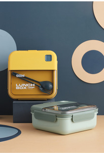 Bpa Gratis Pp Lunchbox <span class=keywords><strong>2</strong></span> Compartiment Lunchbox - Product Image 4