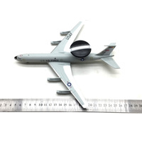 Modèle d'avion de défense aérienne Boeing E-3 Sentry AWACS en métal moulé sous pression à l'échelle 1/200, avion de prévenir les menaces de l'US Air Force, modèle de collection pour exposition