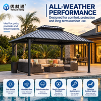 Pavillon de jardin extérieur personnalisé en usine, imperméable et anti-insectes, pour patio, jardin, espaces de loisirs et de repos