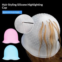 Bonnet de coiffure en silicone avec épingles de mèches, design épaissi et coloré pour salons de coiffure et instituts de beauté