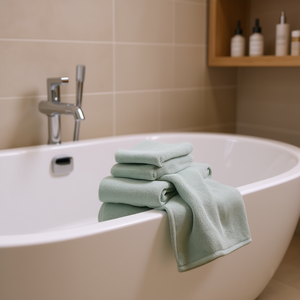 Ensemble de serviettes de bain en coton jacquard Db, 6 pièces, séchage rapide, doux, absorbant, pour usage domestique - Product Image 2