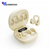 Casque sans fil X30 Clip-On de haute qualité avec écouteurs à affichage numérique pour le sport Smartphone Clip d'oreille tactile