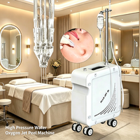 Jet Peel Vertical à Oxygène sans Contact, Peeling Physique sans Aspiration pour Peaux Sensibles, Infusion de Sérum, Nettoyage en Profondeur