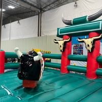 Toro mécanique gonflable HUAAO pour adultes, couleur personnalisée, PVC anti-UV, pompe électrique, installation facile, idéal pour événements commerciaux