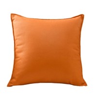 Coussin lombaire carré pour voiture en tissu technique PP coton, couleur orange émeu, style luxe léger, tailles personnalisables, style naturel frais, origine Chine