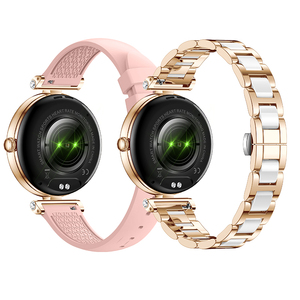 2025 thời trang mới AK62 Dây đeo đôi smartwatch cho phụ nữ của phụ nữ BT gọi điện thoại xem với Heart Rate & Blood Monitor tương thích điện thoại - Product Image 5