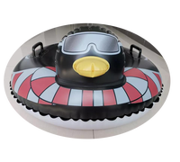Waterhan FPF071 Luge gonflable robuste pliable de 100 cm en cuir de canard noir, fabriquée au Guangdong pour adultes