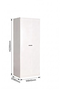 Armario Moderno de Lujo Extensible de Metal Ecológico <span class=keywords><strong>para</strong></span> <span class=keywords><strong>Dormitorio</strong></span>, Apartamento, Villa, con Puerta de Una Sola Hoja - Product Image 3