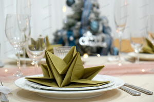 豪华星形预折叠餐巾纸用于餐桌装饰 - Product Image 4