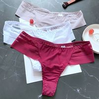 Culottes string sexy pour femmes, culottes sans couture, sous-vêtements transparents, sous-vêtements transparents pour filles, lingerie intime, culotte en dentelle
