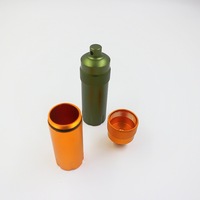 EDC Conteneur étanche CNC Capsule Dry Pill Outdoor Hike Camp Medicine Holder Survive Seal Box Storage Trunk Camping Hiking