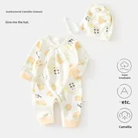 Cómodo Mono de Algodón con Estampado de Mariposas para Bebés Recién Nacidos, Unisex, para las Cuatro Estaciones