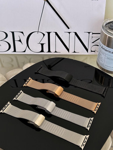 สายรัดแม่เหล็กแบบ <span class=keywords><strong>Milanese</strong></span> สำหรับ <span class=keywords><strong>Apple</strong></span> <span class=keywords><strong>Watch</strong></span> band ULTRA 2 49mm 9 8 <span class=keywords><strong>7</strong></span> <span class=keywords><strong>45mm</strong></span> 41mm สายสแตนเลสสำหรับ iWatch 9 8 6 5 4 3 SE 44 - Product Image 2