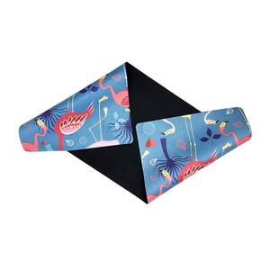 Tapis de <span class=keywords><strong>yoga</strong></span> pour enfants en microfibre antidérapant, motif animal de dessin animé flamant rose, prix de gros, pour jeu/danse/entraînement - Product Image 3