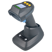 Lector de Códigos de Barras Inalámbrico Industrial Xkancode 2D QR con Pantalla de 1.77 Pulgadas, Escáner de Códigos de Barras Inalámbrico BT WiFi