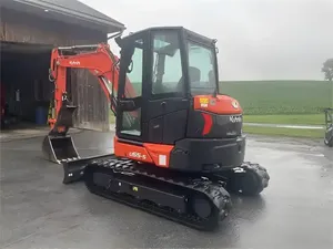 حفار زراعي مستعمل بوزن 5 طن من Kubota موديل U55-5 حفار صغير عالي الجودة مستعمل آلات بناء زاحفة