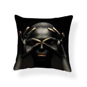 Vente chaude cool femme africaine jeter taie d'oreiller housse de <span class=keywords><strong>coussin</strong></span> décoratif housse de <span class=keywords><strong>coussin</strong></span> <span class=keywords><strong>africain</strong></span> américain taies d'oreiller - Product Image 3
