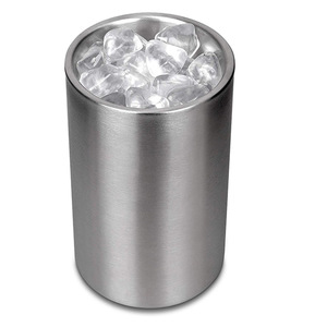 Premium şarap soğutucu kova şampanya soğutucu kovası çift duvar yalıtımlı şarap şişesi soğutucu - Product Image 6