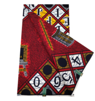 Kain Batik Lilin Belanda Katun Organik 100% Anti-Sobek & Anti-Statik Berat Sedang 6 Yard/Potong Gaya Afrika untuk Gaun Fashion