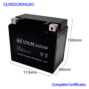 <span class=keywords><strong>12V</strong></span> 5ah YT5L ücretsiz bakım motosiklet pil jel akü motosiklet için mühürlü kurşun asit tipi - Product Image 2