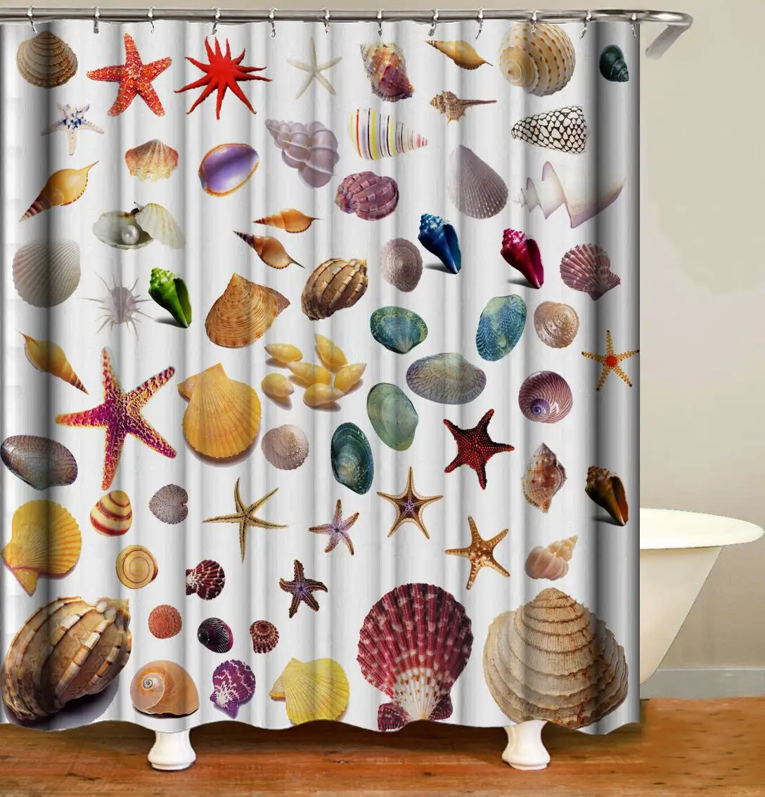 Vevor — rideau de douche en métal, imperméable classique, personnalisé, 12 trous de œillets, rideau de douche africain pour salle de bains