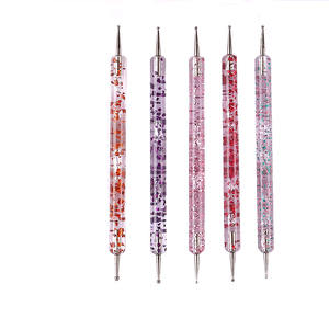 Professionnel Strass Picker Nail Art Brosse Double Tête Nail Acrylique Art Dotting Pen - Product Image 1