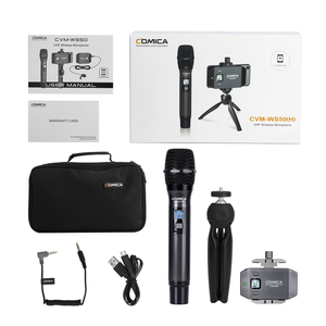<span class=keywords><strong>Comica</strong></span> CVM-WS50H UHF 6 canaux condensateur micro portable sans fil Microphone pour <span class=keywords><strong>iPhone</strong></span> caméra Gopro - Product Image 6