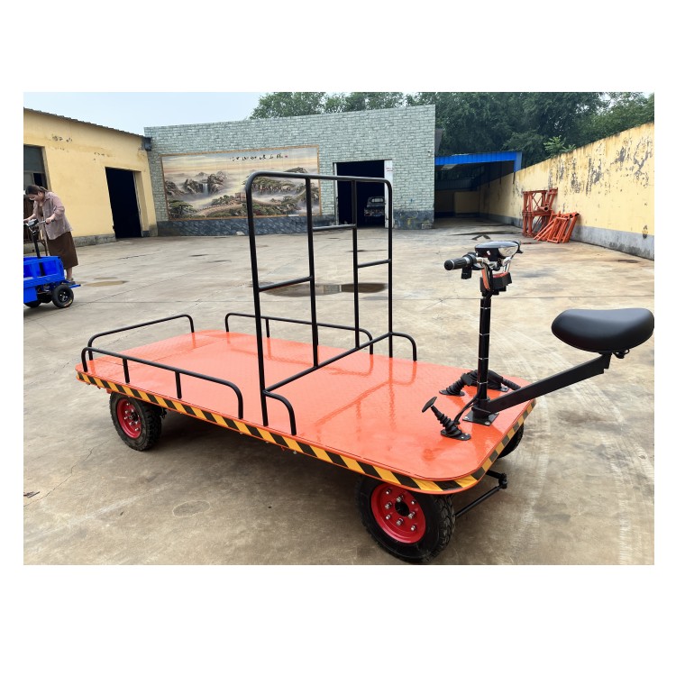 Electric Warehouse Transportation Cart Carrying Capacity of 1 Ton Hand Carts Trolleys