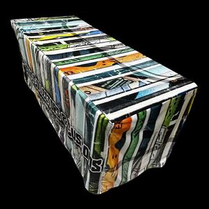 Custom Fitted 6Ft & 8Ft Business Cover Round <b>Table</b> Cloth for Advertising Purpose - Product Image 2
