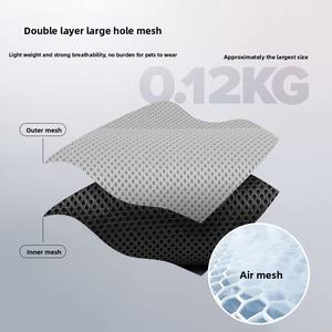 Ensemble <span class=keywords><strong>Harnais</strong></span> et Laisse Double Maille Luxe pour Animaux Réfléchissant Respirant Boucle Ajustable <span class=keywords><strong>Anti</strong></span>-Évasion Universel pour Chats et Chiens - Product Image 5